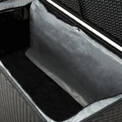 Coffre De Rangement Jardin Résine Tressée Noire Zamen 100 Cm -Mobilier De Jardin coffre de rangement jardin resine tressee noire zamen 100 cm 3666722560474 383991