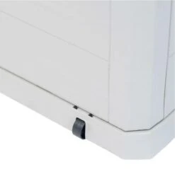 Coffre De Rangement Plastique Gris Clair Nited 117 Cm -Mobilier De Jardin coffre de rangement plastique gris clair nited 117 cm 3666722819688 384003