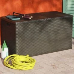 Coffre De Rangement Polypropylène Marron Tinoa -Mobilier De Jardin coffre de rangement polypropylene marron tinoa 3666722560542 383954