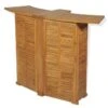 Comptoir De Bar Pliable Teck Massif Clair Aqual -Mobilier De Jardin comptoir de bar pliable teck massif clair 3666722551854 401447