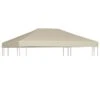 Couverture De Dessus De Belvédère 310 G / M² 4x3 M Beige -Mobilier De Jardin couverture de dessus de belvedere 310 g m 4x3 m beige 3666722132497 1329342