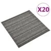 Dalles De Tapis De Sol 20 Pcs 5 M² 50x50 Cm Anthracite Rayé 1 Dalles De Tapis De Sol 20 Pcs 5 M² 50x50 Cm Anthracite Rayé -Mobilier De Jardin dalles de tapis de sol 20 pcs 5 m 50x50 cm anthracite raye 3666722746588 1172181