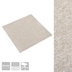 Dalles De Tapis De Sol 20 Pcs 5 M² 50x50 Cm Beige Clair 11 Dalles De Tapis De Sol 20 Pcs 5 M² 50x50 Cm Beige Clair -Mobilier De Jardin dalles de tapis de sol 20 pcs 5 m 50x50 cm beige clair 3666722747912 1172225