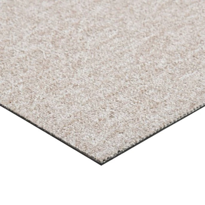 Dalles De Tapis De Sol 20 Pcs 5 M² 50x50 Cm Beige Clair 8 Dalles De Tapis De Sol 20 Pcs 5 M² 50x50 Cm Beige Clair – Image 6