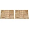 Dalles De Terrasse 12 Pcs 50x50 Cm Bois Marron