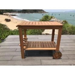 Desserte De Jardin En Bois Eucalyptus FSC - 91,8x49,9x74cm -Mobilier De Jardin desserte de jardin en bois eucalyptus fsc 91 8x49 9x74cm 3612401826188 659097