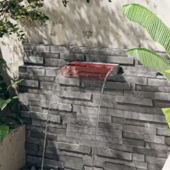 Déversoir Pour Cascade Avec LED RVB Inox 45 Cm 17 Déversoir Pour Cascade Avec LED RVB Inox 45 Cm -Mobilier De Jardin deversoir pour cascade avec led rvb inox 45 cm 3666722897730 1482167
