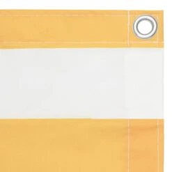 Écran De Balcon Blanc Et Jaune 75x600 Cm Tissu Oxford -Mobilier De Jardin ecran de balcon blanc et jaune 75x600 cm tissu oxford 3666722470216 731690