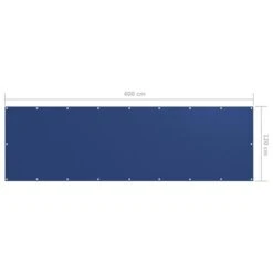 Écran De Balcon Bleu 120x400 Cm Tissu Oxford -Mobilier De Jardin ecran de balcon bleu 120x400 cm tissu oxford 3666722518413 600040