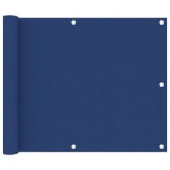 Écran De Balcon Bleu 75x400 Cm Tissu Oxford