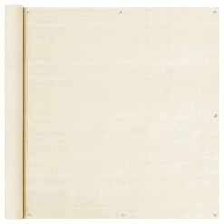 Écran De Balcon Crème 120x500 Cm PEHD