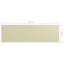 Écran De Balcon Crème 90x300 Cm Tissu Oxford -Mobilier De Jardin ecran de balcon creme 90x300 cm tissu oxford 3666722506809 615420