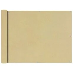 Écran De Balcon En Tissu Oxford 90x400 Cm Beige