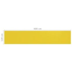 Écran De Balcon Jaune 120x600 Cm PEHD 11 Écran De Balcon Jaune 120x600 Cm PEHD -Mobilier De Jardin ecran de balcon jaune 120x600 cm pehd 3666722361927 937584