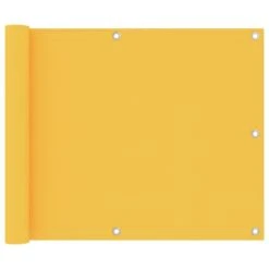 Écran De Balcon Jaune 75x400 Cm Tissu Oxford