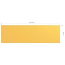 Écran De Balcon Jaune 90x300 Cm Tissu Oxford -Mobilier De Jardin ecran de balcon jaune 90x300 cm tissu oxford 3666722518345 600075
