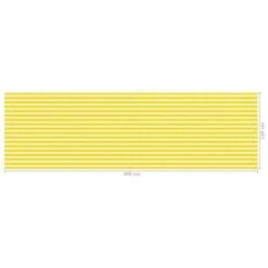 Écran De Balcon Jaune Et Blanc 120x400 Cm PEHD -Mobilier De Jardin ecran de balcon jaune et blanc 120x400 cm pehd 3666722362610 937215