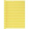 Écran De Balcon Jaune Et Blanc 120x500 Cm PEHD -Mobilier De Jardin ecran de balcon jaune et blanc 120x500 cm pehd 3666722362603 937216