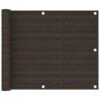 Écran De Balcon Marron 75x500 Cm PEHD -Mobilier De Jardin ecran de balcon marron 75x500 cm pehd 3666722361712 937685