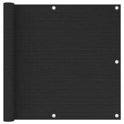 Écran De Balcon Noir 90x300 Cm PEHD