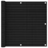 Écran De Balcon Noir 90x400 Cm PEHD