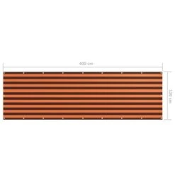 Écran De Balcon Orange Et Marron 120x400 Cm Tissu Oxford 11 Écran De Balcon Orange Et Marron 120x400 Cm Tissu Oxford -Mobilier De Jardin ecran de balcon orange et marron 120x400 cm tissu oxford 3666722506892 615375