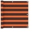 Écran De Balcon Orange Et Marron 90x400 Cm Tissu Oxford -Mobilier De Jardin ecran de balcon orange et marron 90x400 cm tissu oxford 3666722506939 615351
