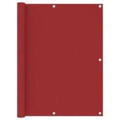 Écran De Balcon Rouge 120x500 Cm Tissu Oxford