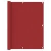 Écran De Balcon Rouge 120x600 Cm Tissu Oxford