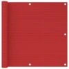 Écran De Balcon Rouge 90x500 Cm PEHD -Mobilier De Jardin ecran de balcon rouge 90x500 cm pehd 3666722361880 937600