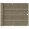 Écran De Balcon Taupe 75x500 Cm PEHD -Mobilier De Jardin ecran de balcon taupe 75x500 cm pehd 3666722362221 937426