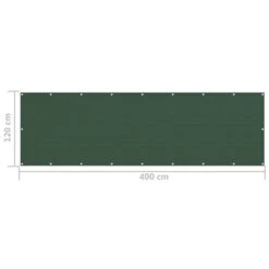 Écran De Balcon Vert Foncé 120x400 Cm PEHD -Mobilier De Jardin ecran de balcon vert fonce 120x400 cm pehd 3666722362061 937514