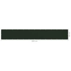 Écran De Balcon Vert Foncé 90x600 Cm PEHD -Mobilier De Jardin ecran de balcon vert fonce 90x600 cm pehd 3666722362085 937504