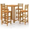 Ensemble De Bar De Jardin 5 Pcs Bois D'acacia Solide 1 Ensemble De Bar De Jardin 5 Pcs Bois D'acacia Solide -Mobilier De Jardin ensemble de bar de jardin 5 pcs bois d acacia solide 3666722615556 1396604