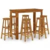 Ensemble De Bar De Jardin 7 Pcs Bois D'acacia Solide 1 Ensemble De Bar De Jardin 7 Pcs Bois D'acacia Solide -Mobilier De Jardin ensemble de bar de jardin 7 pcs bois d acacia solide 3666722615136 1396835