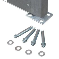 Ensemble De Clôture WPC 3 Carré 562 X 185 Cm Gris 2 -Mobilier De Jardin ensemble de cloture wpc 3 carre 562 x 185 cm gris 8718475732488 1276046