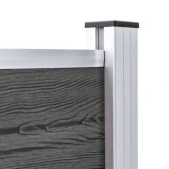 Ensemble De Panneau De Clôture WPC 526x105 Cm Noir -Mobilier De Jardin ensemble de panneau de cloture wpc 526x105 cm noir 3666722148375 1265641