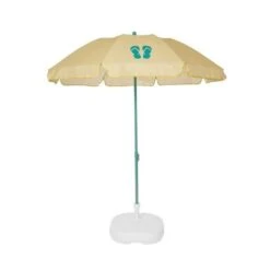 EZPELETA Parasol De Plage Fold - Ø 180 Cm - Tongs Vert Socle Non Inclus