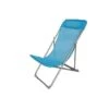 Fauteuil Relax Avec Tetiere - Structure En Acier Et Textilene - 3 Positions - 57 X 56 X 74 Cm - Bleu -Mobilier De Jardin fauteuil relax avec tetiere structure en acier et textilene 3 positions 57 x 56 x 74 cm bleu 3612407958494 429834