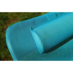 Fauteuil Relax Avec Tetiere - Structure En Acier Et Textilene - 3 Positions - 57 X 56 X 74 Cm - Bleu -Mobilier De Jardin fauteuil relax avec tetiere structure en acier et textilene 3 positions 57 x 56 x 74 cm bleu 3612407958494 429836