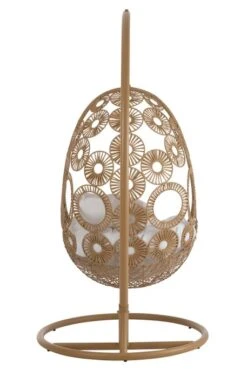 Fauteuil Suspendu Avec Coussins Aluminium Et Roseau Beige Ila -Mobilier De Jardin fauteuil suspendu avec coussins aluminium et roseau beige ila 5400924207175 1336084