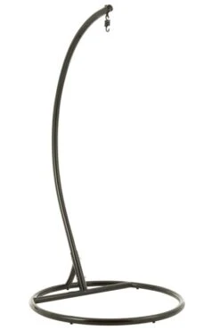 Fauteuil Suspendu Avec Coussins Métal Et Roseau Noir Bula -Mobilier De Jardin fauteuil suspendu avec coussins metal et roseau noir bula 5400924207267 1336071