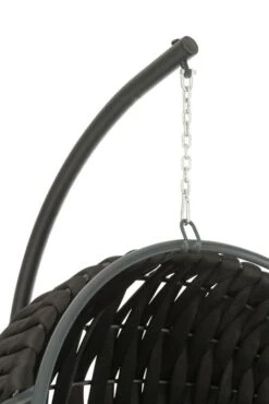 Fauteuil Suspendu Avec Coussins Métal Noir Vega -Mobilier De Jardin fauteuil suspendu avec coussins metal noir vega 5400924216313 1336038