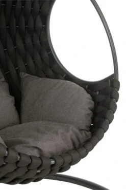 Fauteuil Suspendu Avec Coussins Métal Noir Vega -Mobilier De Jardin fauteuil suspendu avec coussins metal noir vega 5400924216313 1336039