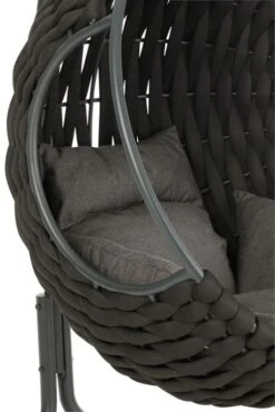 Fauteuil Suspendu Avec Coussins Métal Noir Vega -Mobilier De Jardin fauteuil suspendu avec coussins metal noir vega 5400924216313 1336040