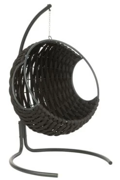 Fauteuil Suspendu Avec Coussins Métal Noir Vega -Mobilier De Jardin fauteuil suspendu avec coussins metal noir vega 5400924216313 1336041