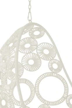 Fauteuil Suspendu Ovale Aluminium Blanc Balto -Mobilier De Jardin fauteuil suspendu ovale aluminium blanc balto 5400924207069 1336095