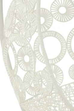 Fauteuil Suspendu Ovale Aluminium Blanc Balto -Mobilier De Jardin fauteuil suspendu ovale aluminium blanc balto 5400924207069 1336097