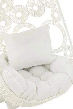 Fauteuil Suspendu Ovale Aluminium Blanc Balto -Mobilier De Jardin fauteuil suspendu ovale aluminium blanc balto 5400924207069 1336098