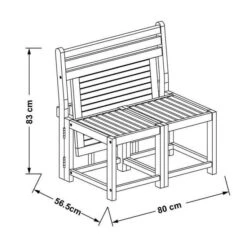 FINLANDEK - Banc Convertible Avec Plateau En Eucalyptus - RAUHA -Mobilier De Jardin finlandek banc convertible avec plateau en eucalyptus rauha 3612407256385 438575